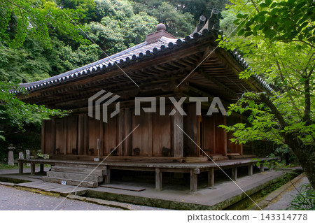 Fukiji Temple Odo和新鮮的綠色植物 Fukiji Temple Odo和新鮮的綠色植物 143314778