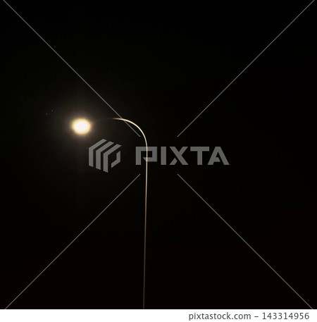 street lamp in the dark street lamp in the dark 143314956