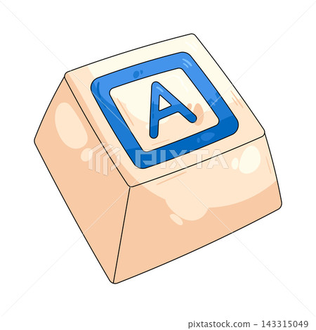 Illustration of keycap letter A Illustration of keycap letter A 143315049
