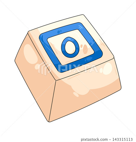 Illustration of keycap letter O Illustration of keycap letter O 143315113