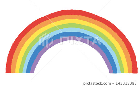 A simple, hand-drawn vector illustration of a rainbow. A simple, hand-drawn vector illustration of a rainbow. 143315385