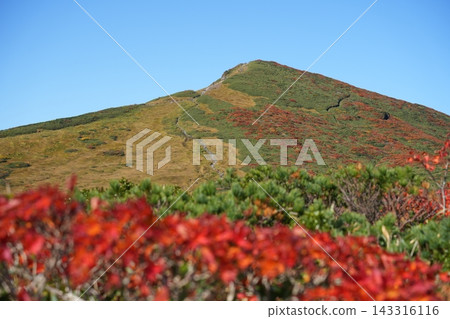 從栗駒山東方向眺望栗駒山。 從栗駒山東方向眺望栗駒山。 143316116