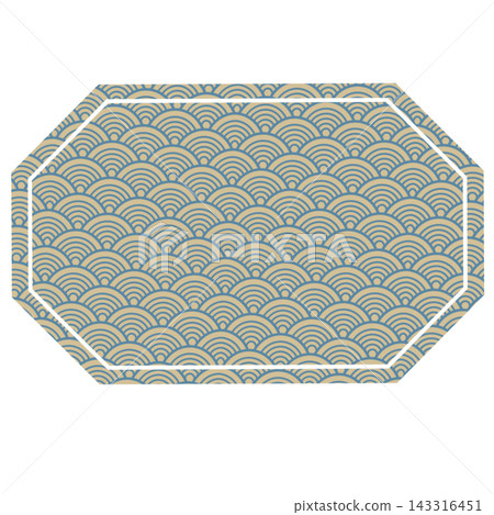 Japanese-style tag PNG material with a Seigaiha (wave pattern) design. Japanese-style tag PNG material with a Seigaiha (wave pattern) design. 143316451
