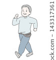 Elderly man walking 143317361