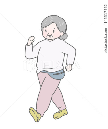 老婦人散步 老婦人散步 143317362