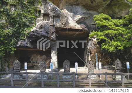 April 28 2026 JAPAN. Zuiganji Temple rock carvings and stone statues 143317625