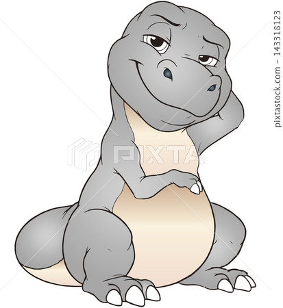 Fun dinosaur illustration ☆ Tyrannosaurus Fun dinosaur illustration ☆ Tyrannosaurus 143318123