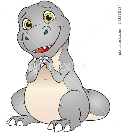 Fun dinosaur illustration ☆ Tyrannosaurus Fun dinosaur illustration ☆ Tyrannosaurus 143318124