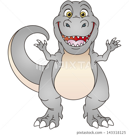 Fun dinosaur illustration ☆ Tyrannosaurus Fun dinosaur illustration ☆ Tyrannosaurus 143318125