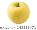 A cutout image of a yellow apple on a transparent background. 143318471