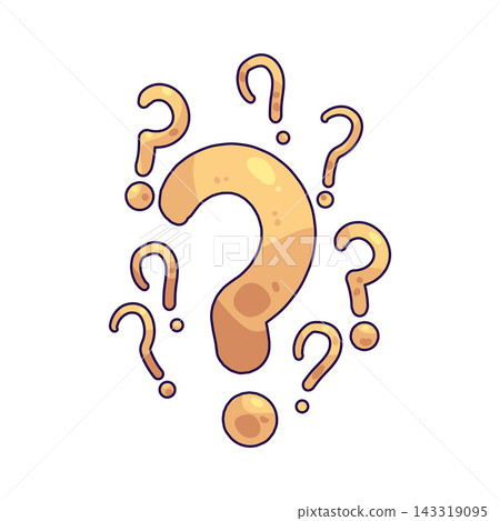 Illustration of Many Questions Illustration of Many Questions 143319095