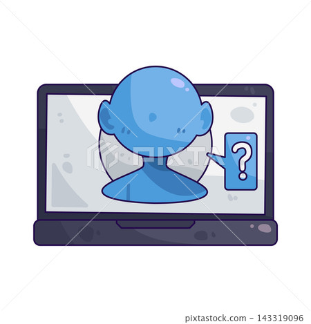 Illustration of Video Call Illustration of Video Call 143319096
