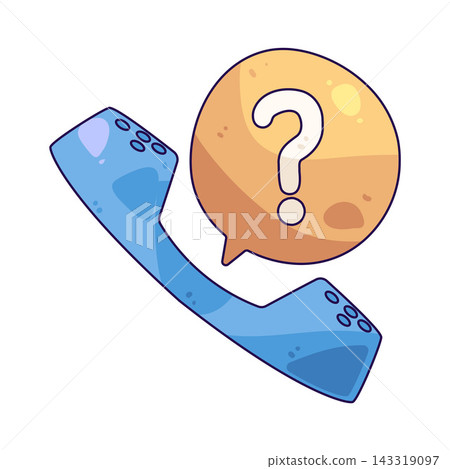 Illustration of Phone Call Illustration of Phone Call 143319097