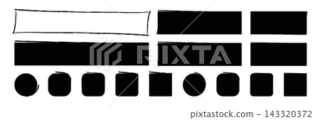 Grunge brush stroke square frames, rectangle borders Grunge brush stroke square frames, rectangle borders 143320372