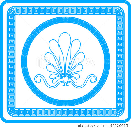 Ancient Greek border, old roman geometric frame Ancient Greek border, old roman geometric frame 143320665
