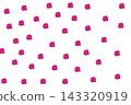 Azure green gradient with pattern of pink roses flower heads 143320919
