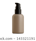 Airless pump bottle serum face cream mockup isolated 143321191