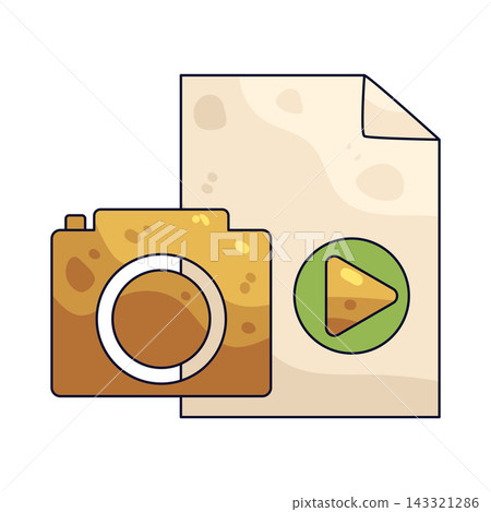 Illustration of Video File Illustration of Video File 143321286