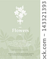 Beautiful flowers creative card template with beautiful flourishes ornament elements.  143321393