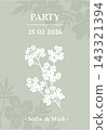 Beautiful flowers creative card template with beautiful flourishes ornament elements.  143321394