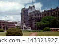 Plaza de Mayo square with Manuel Belgrano monument and Casa Rosada 143321927
