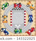 Car racing. Vector illustration. Template for presentation. 143322025