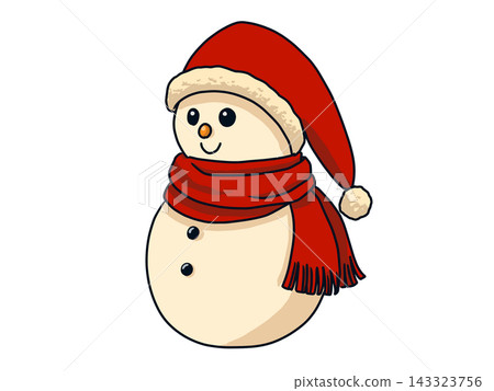 聖誕雪人插圖 聖誕雪人插圖 143323756