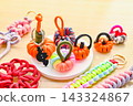 Paracord pumpkin ornament and bat charm 143324867