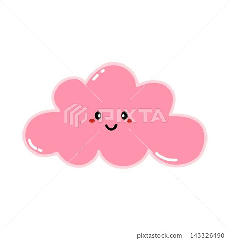cute happy cloud sky illustration cute happy cloud sky illustration 143326490