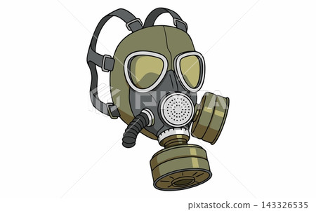 Military Tactical Gas Mask Vector Illustration Military Tactical Gas Mask Vector Illustration 143326535