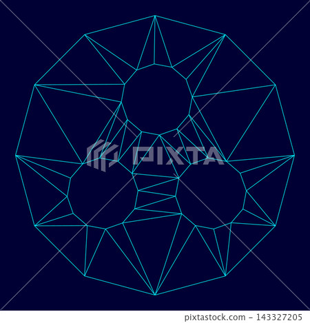 Symbol deaf-mute or workgroup low poly triangulation triangulated polygonal electric cyan blue vibrant aqua neon color vector illustration image outline contour line Symbol deaf-mute or workgroup low poly triangulation triangulated polygonal electric cyan blue vibrant aqua neon color vector illustration image outline contour line 143327205