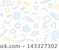 Cute graffiti-style background 143327302