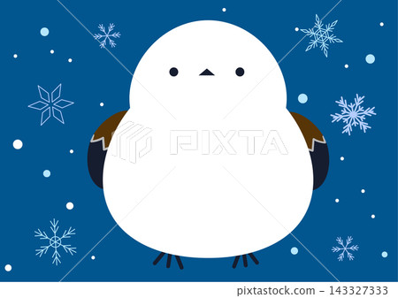 Long-tailed tit frame (horizontal view) Long-tailed tit frame (horizontal view) 143327333