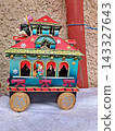 Metal Toy Wagon With House And Bells On Wheels Metal Toy Wagon With House And Bells On Wheels 143327643