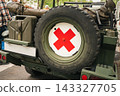 Berlin, Germany - May 9, 2026. Vintage military vehicle displayed at Classic Days Berlin 143327705