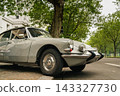 Silver classic car displayed at Classic Days Berlin 143327730
