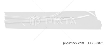 White adhesive plastic tape isolated on white background White adhesive plastic tape isolated on white background 143328875