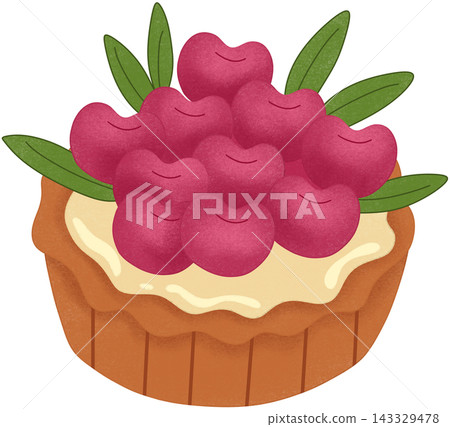 tart with cherry topping tart with cherry topping 143329478