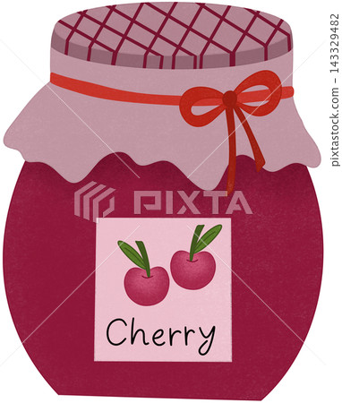 cherry jam illustration cherry jam illustration 143329482