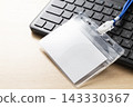 Personal computer and employee ID card 143330367