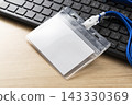 Personal computer and employee ID card 143330369