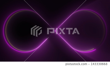Infinity neon sign. Computer generated 3d render Infinity neon sign. Computer generated 3d render 143330668