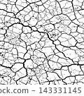Cracked dry earth texture pattern 143331145