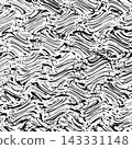 Abstract black and white wave pattern design 143331148