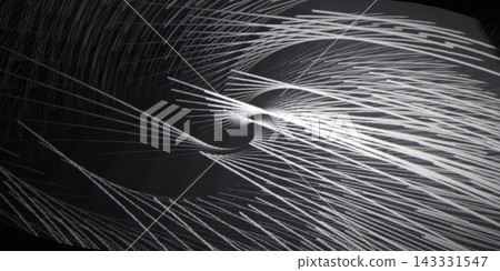 Monochrome fractal feedback tunnel abstract background Monochrome fractal feedback tunnel abstract background 143331547