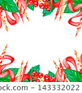 Candles, bows and ribbons, cake stand, holiday set for greeting cards, congratulations and packaging 143332022