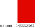 Bari city flag with white and red vertical halves 143332363