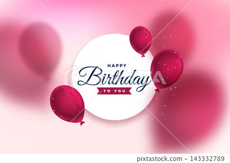 lovely happy birthday celebration greeting card design lovely happy birthday celebration greeting card design 143332789