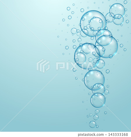blue background with floating water bubbles design blue background with floating water bubbles design 143333168