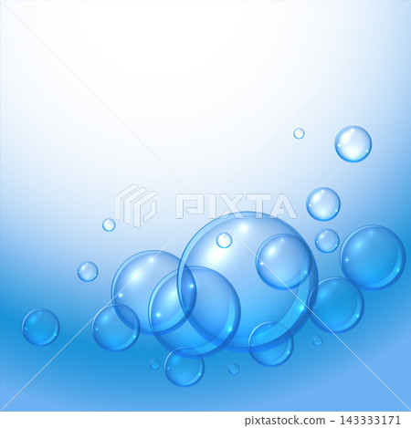 floating blue water shiny bubbles background design floating blue water shiny bubbles background design 143333171